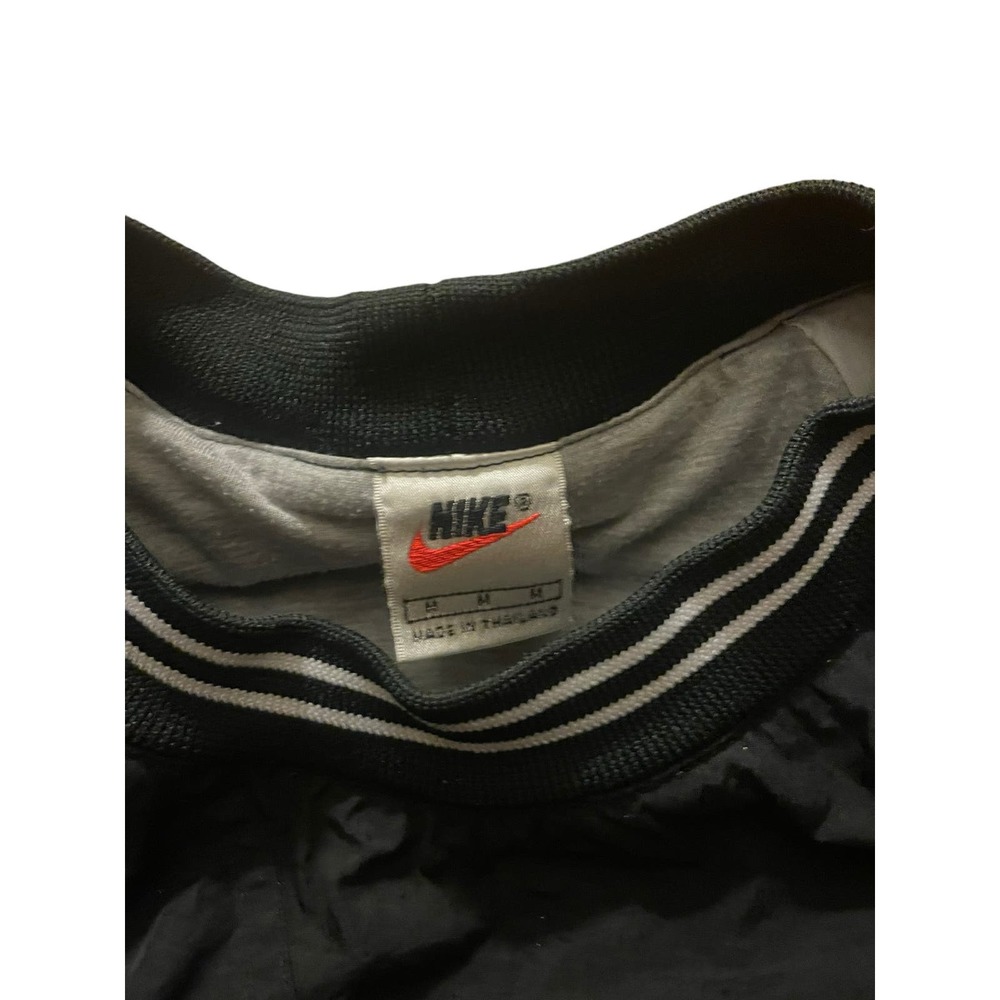 Vintage 90s Nike V neck pullover lined center swoosh - Picture 3 of 4